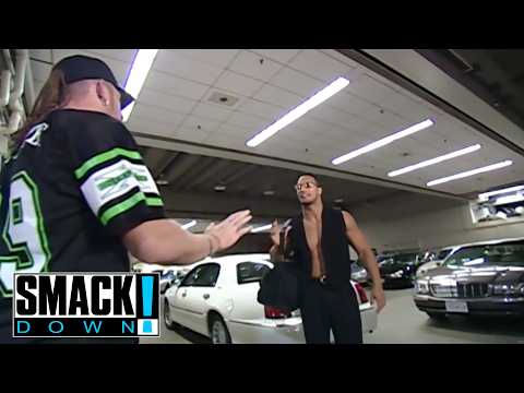 DX Ambushes The Rock Upon His Arrival - SMACKDOWN!