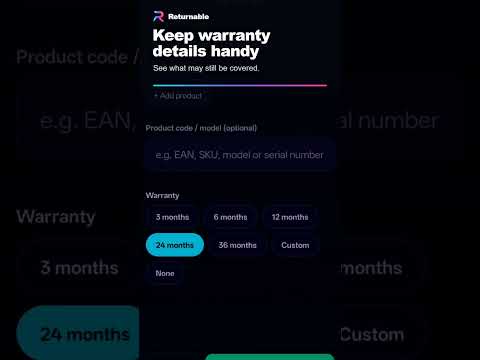 Returnable: Receipt & Warranty video thumbnail