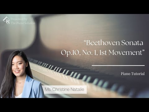 【 Piano Tutorial 】Beethoven Sonata Op.10, No. 1, 1st Movement