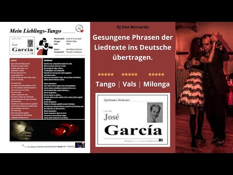 DJ Don Bernardo - Lyrics ins Deutsche übertragen - Orquesta José García