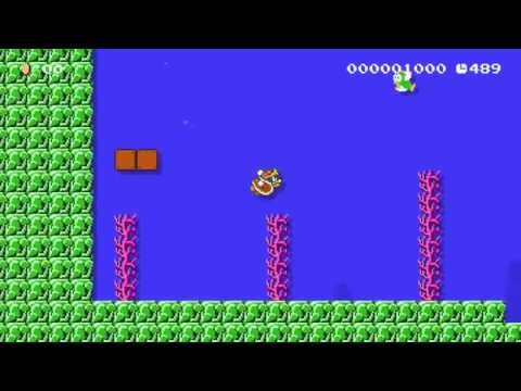 Super Mario Maker - Mario Enters the Blue Abyss