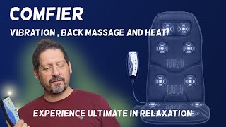 Experience ultimate relaxation with the Comfier Vibration Back Massage Cushion with Heat!