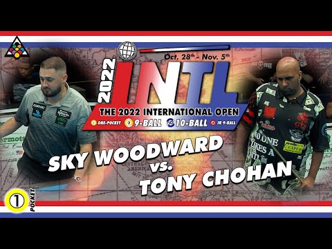 One Pocket : SKYLER WOODWARD vs TONY CHOHAN - 2022 International Open One Pocket Division Finals