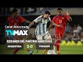 Argentina Vs Panamá 2 0 Resumen Del Partido Partido Amistoso 2023
