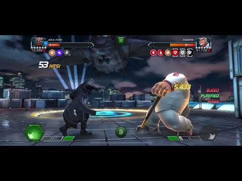 6.2.4 Perfect KINGPIN Boss fight solo w/Nick Fury! —-MCOC—