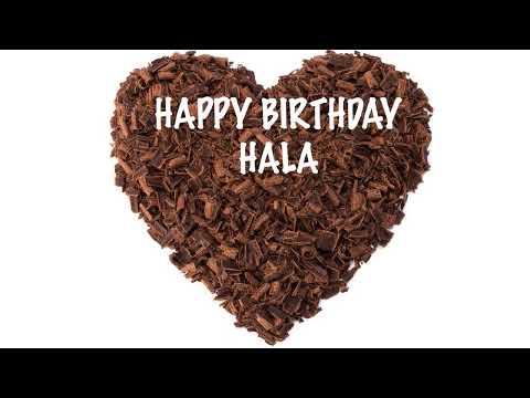 Hala  Chocolate - Happy Birthday HALA
