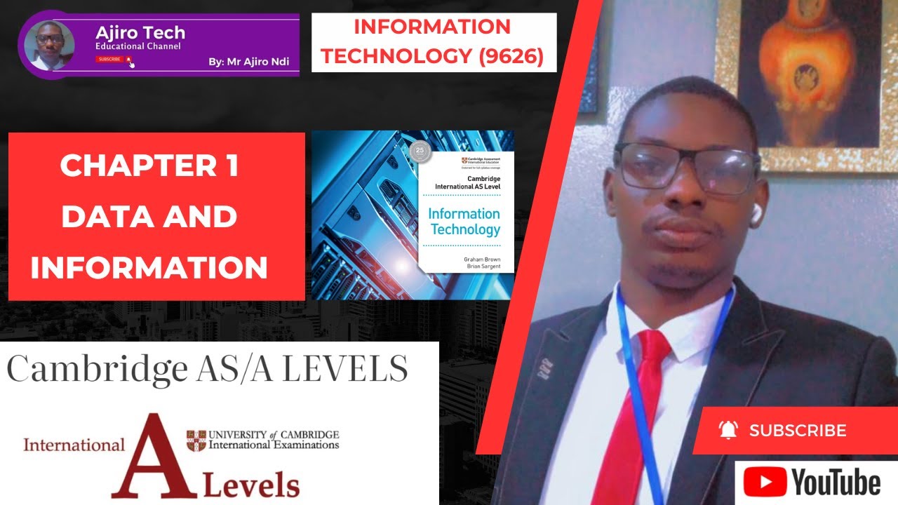 Cambridge AS & A Level Information Technology (9626) - Chapter 1 - Data and Information