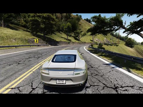 Assetto Corsa - Aston Martin Rapide in California Highway [FHD, 1080P 60FPS]