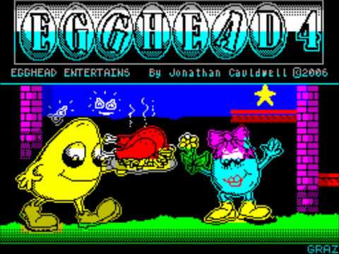 "Egghead 4 - Egghead Entertains" title music, ZX Spectrum 128k