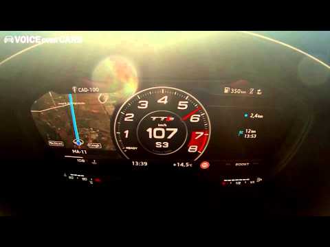 0-100 km/h Tachovideo und Soundcheck: 2015 Audi TTS Roadster 310 PS (Acceleration)