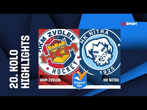 20. kolo: HKM Zvolen – HK Nitra 2:8 (0:4, 0:2, 2:2)