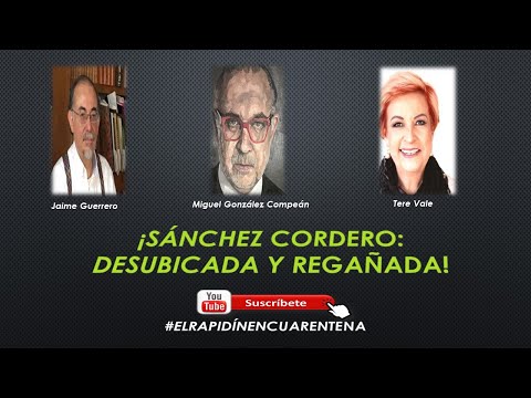 EL RAPIDIN: SÁNCHEZ CORDERO: DESUBICADA Y REGAÑADA