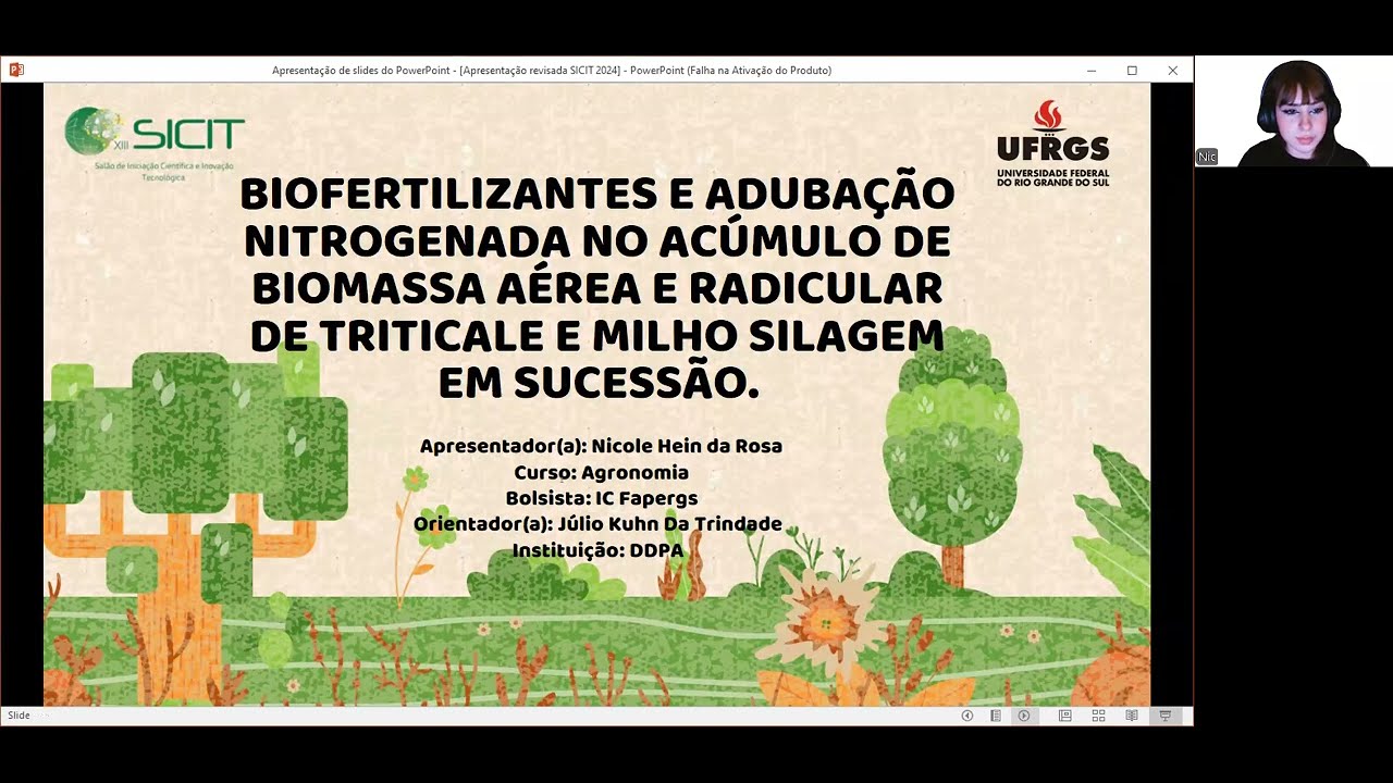 SICIT 2024 - Biofertilizantes e adubação nitrogenada no acúmulo de biomassa aérea e radicular...