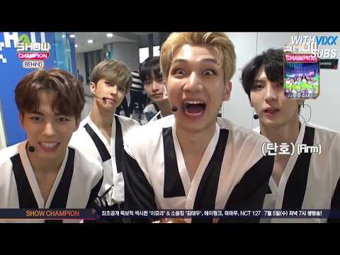 [WITHVIXX SUBS] 170627 VIXX - Show Champion Behind, Bulldogie Game ( Eng Sub )