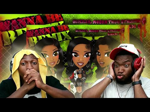 CARDI NAME DROPPED! | GloRilla - Wanna Be (Remix) (feat. Megan Thee Stallion & Cardi B) REACTION!!