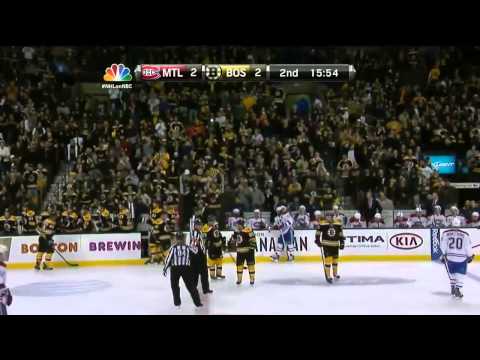 Patrice Bergeron 2-2 goal vs Montreal Canadiens . Mar 3, 2013