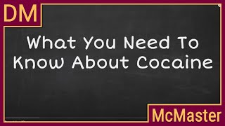 What you need to know about cocaine