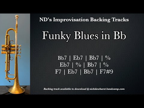 Funky Blues Backing Track in Bb
