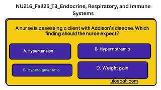 NU216 Fall25 T3 Endocrine, Respiratory, and Immune Systems