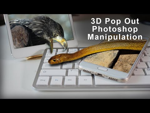 3D Pop Out Effect Photoshop Manipulation Tutorial | Photo/Image/Picture Popping Out | Photo Makeup