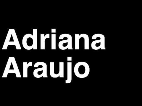How to Pronounce Adriana Araujo Brazil Bronze Medal Women's Boxing London 2012 Olympics Video