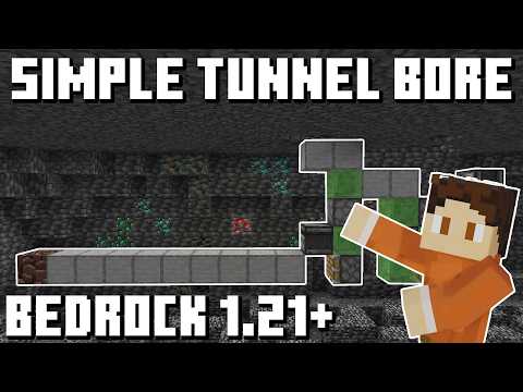 EASY DIAMOND BEDROCK TUNNEL MINING! (1.21+)