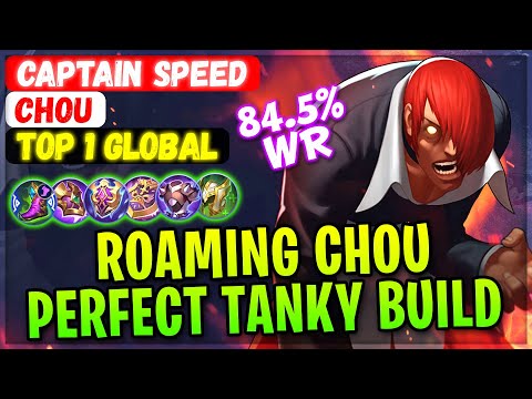 Roaming Chou Perfect Tanky Build [ Top 1 Global Chou ] Captain Speed - Mobile Legends Gamepay Build