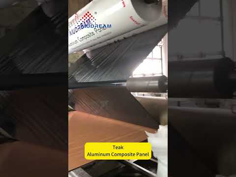 Teak Wood Aluminum Composite Panel Production Video