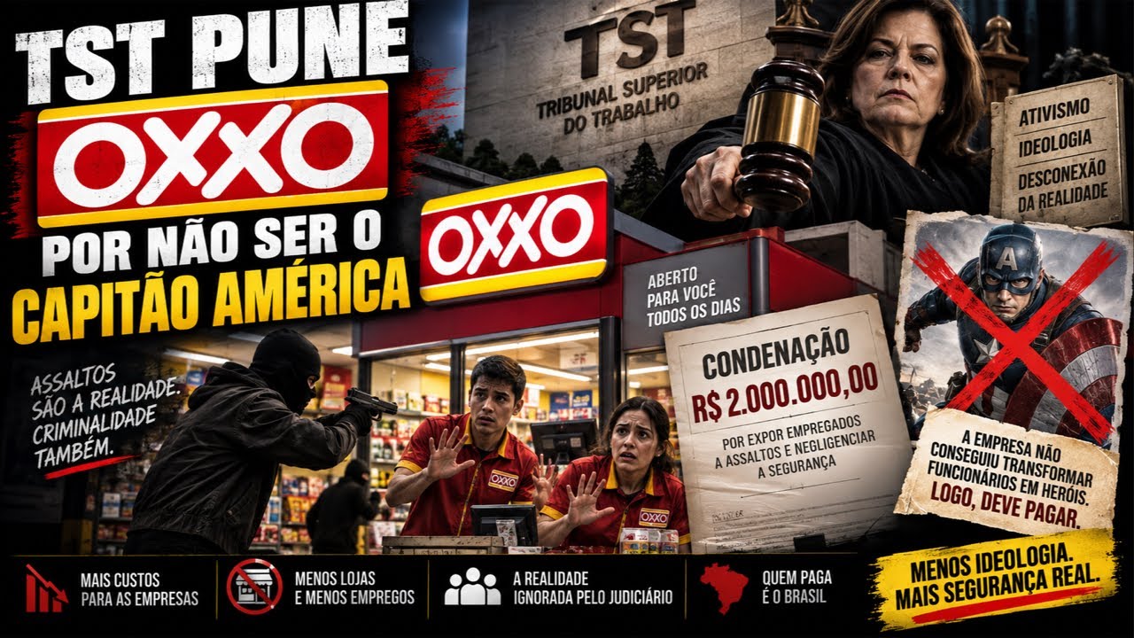 O maldito TST pune Oxxo por não ser o Capitão América