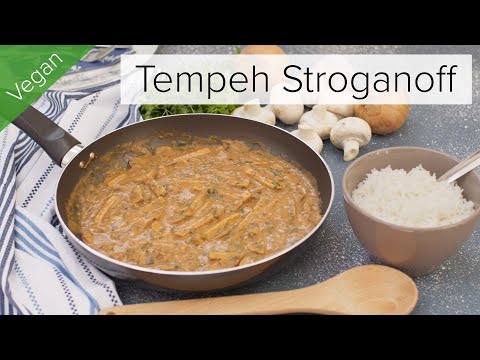 Tempeh Stroganoff | Vegan recipe