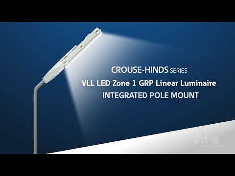 Integrated Pole Mount for Crouse-Hinds series VLL LED Zone 1 GRP Linear Fixtures