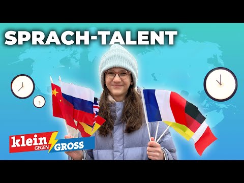Anastasia spricht sieben Sprachen und kennt sich mit Zeitzonen aus! | Klein gegen Groß
