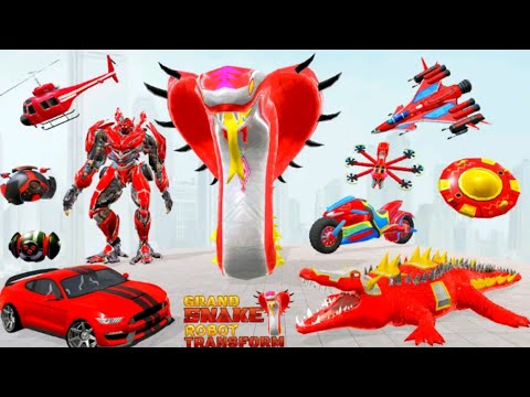 snake robot game new 2022 || snake robot||snake robot train transforming wars robot game 2021