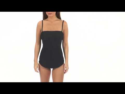 Gottex Architecture Bandeau One Piece Swimsuit | SwimOutlet.com