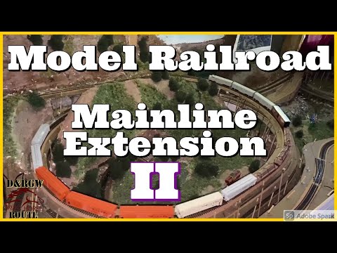 Model Railroad Mainline Extension II - N Scale Trains - Iron Horse Route - D&RGW