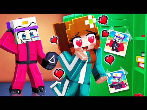 ANNE PLAYER Fell in LOVE with DASH GUARD in SQUID GAME in Minecraft!