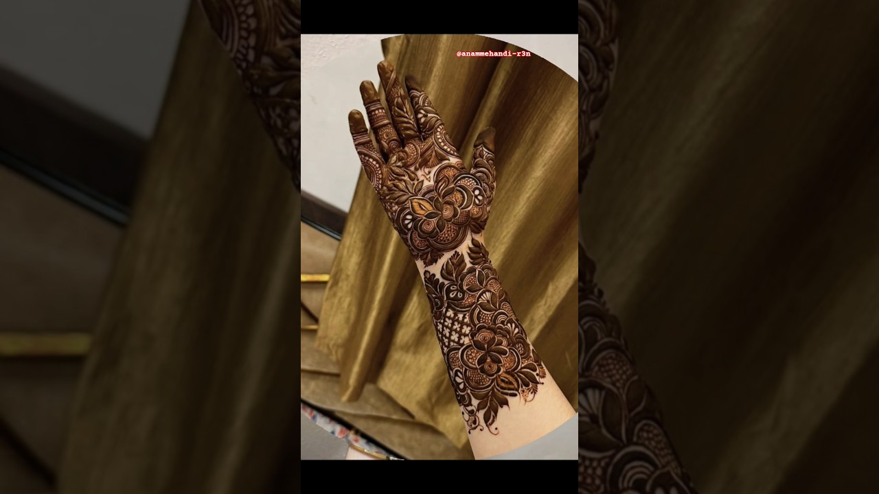 9 August 2026🌿Newmehandidesign for back hand♥️🥀#trendingshorts #trendingnow #trendingmrhandi#henaart