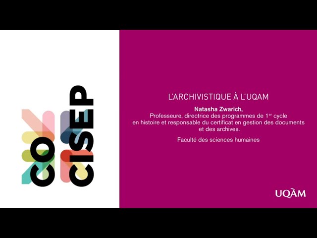 L’archivistique à l’UQAM