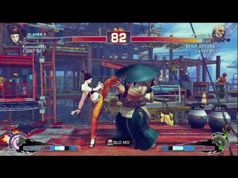 KEIKE DESORA [Gouken] vs KyonumAzzz [Juri] SSF4 Japanese Online Ranked Matches - TRUE HIGH-DEF