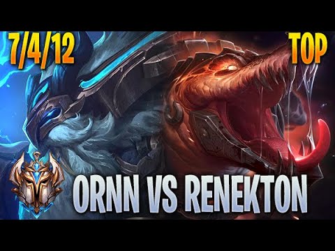 Ornn vs Renekton - Top - Challenger KR 10.22