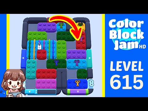 Color Block Jam Level 615 Solution Walkthrough
