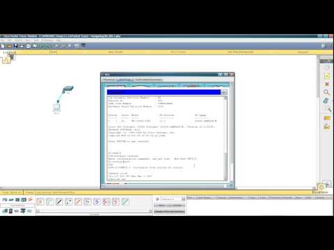 Сisco packet tracer 2.1.4.8 Navigating the IOS 1