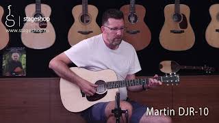 Video thumbnail for Martin DJR-10 Dreadnought Junior acoustic guitar demo in Stageshop by Stageshop