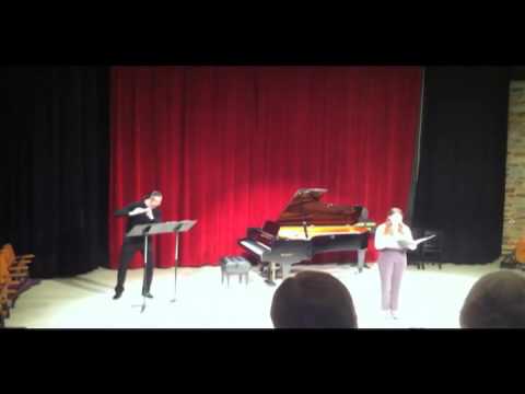 Lisa Alonso sings  Corigliano's "Three Irish Folk Songs for Voice and Flute"