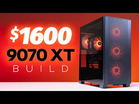 We Built a $1600 Team Red AMD Gaming PC Beast and Tested It!