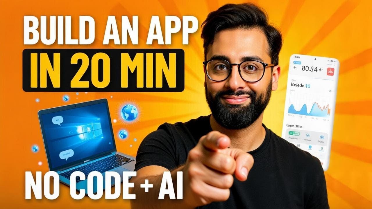 AI App Builder Tutorial: Build and Launch Your First App Without Coding - Video thumbnail