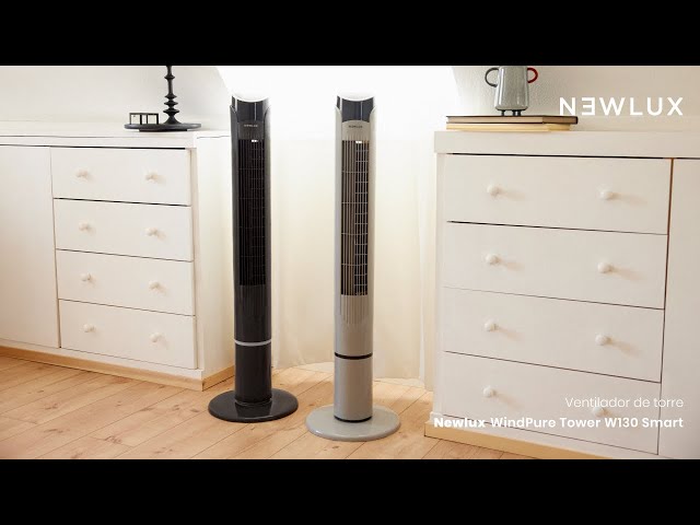 Newlux W130 Ventilador de Torre sin Aspas 45W Gris video