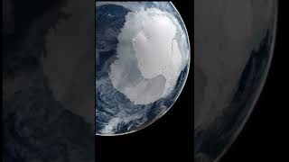 Antarctica seen from the Space || North Pole from space #space #nasa (CGI imagination)