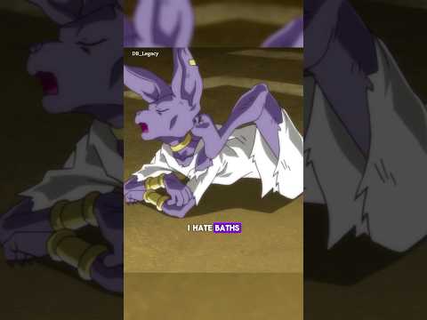Beerus hates bathing #dragonball #beerus #whis