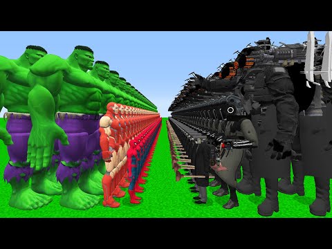 SÜPER KAHRAMAN ORDUSU VS ASTRO TİTAN KAMERA ADAM ORDUSU - 😱 Minecraft